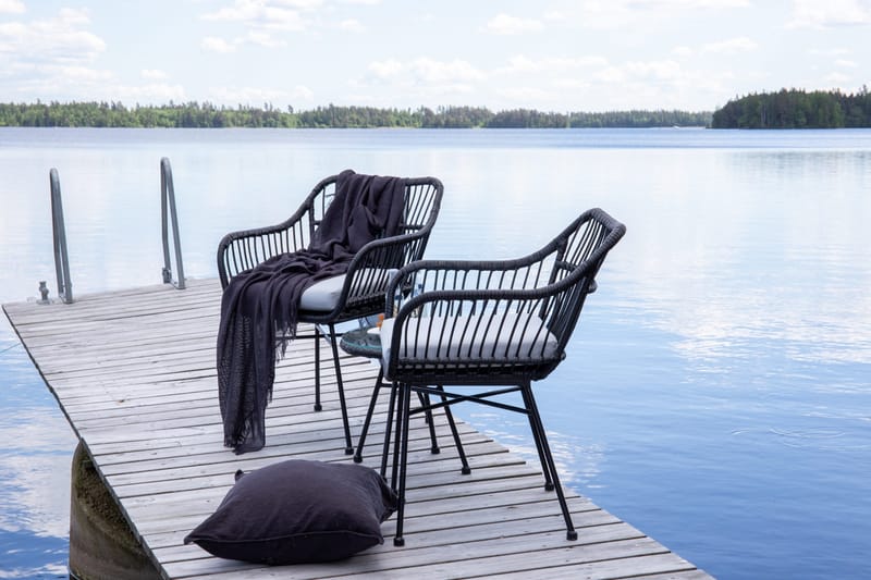 Viga Balkonggrupp 2-sits - Svart - Utemöbler - Utegrupp - Caféset