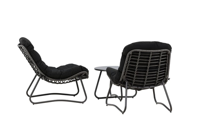 Cala Soffgrupp Utomhus 2-sits - Svart - Utemöbler - Utegrupp - Loungegrupp
