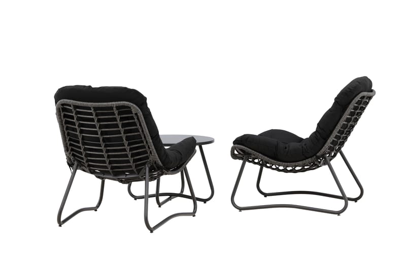 Cala Soffgrupp Utomhus 2-sits - Svart - Utemöbler - Utegrupp - Loungegrupp