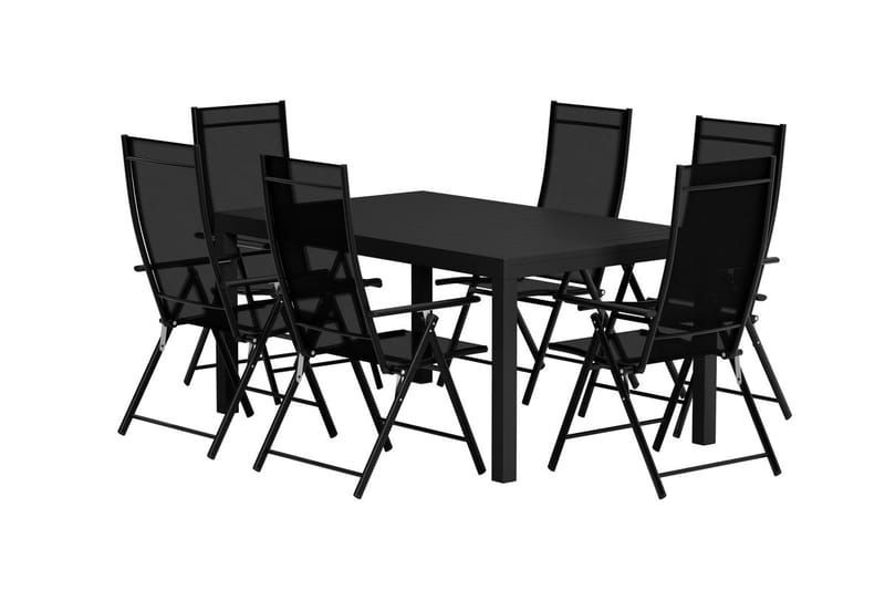 Capo Matbord Utomhus 100x160 cm med 6 Levanzo Karmstol - Utemöbler - Utegrupp - Matgrupper utomhus