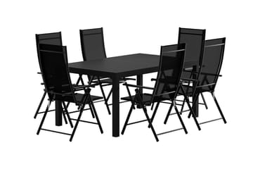 Capo Matbord Utomhus 100x160 cm med 6 Levanzo Karmstol - Utemöbler - Utegrupp - Matgrupper utomhus