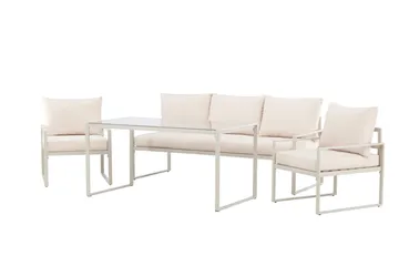 Catania Soffgrupp Utomhus 5-sits - Beige - Utemöbler - Utegrupp - Loungegrupp