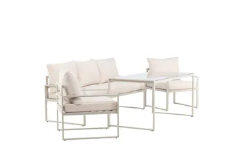 Catania Soffgrupp Utomhus 5-sits - Beige - Utemöbler - Utegrupp - Loungegrupp