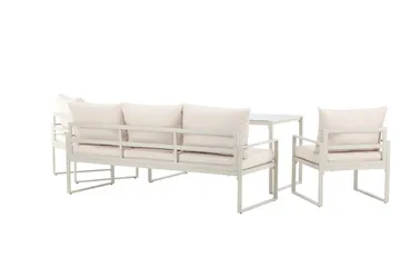 Catania Soffgrupp Utomhus 5-sits - Beige - Utemöbler - Utegrupp - Loungegrupp