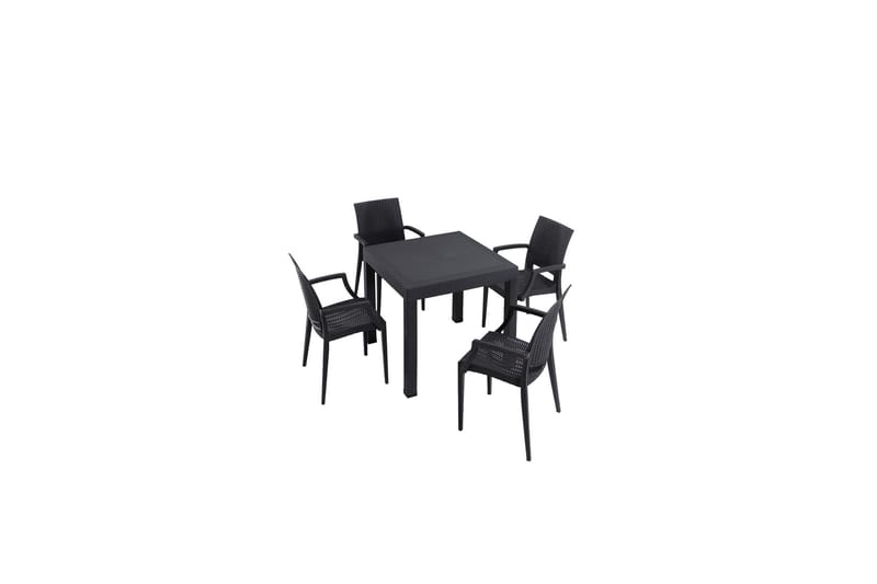 Daisi Matgrupp Utomhus 4-sits Svart - Utemöbler - Utegrupp - Matgrupper utomhus