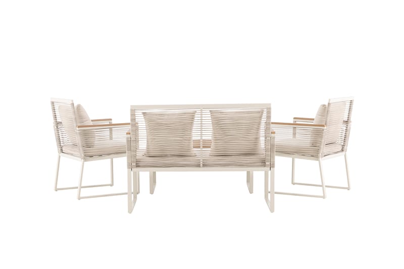 Dallas Soffgrupp Utomhus 4-sits - Beige - Utemöbler - Utegrupp - Loungegrupp