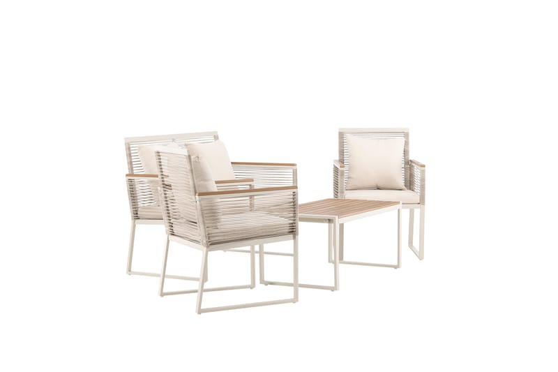 Dallas Soffgrupp Utomhus 4-sits - Beige - Utemöbler - Utegrupp - Loungegrupp
