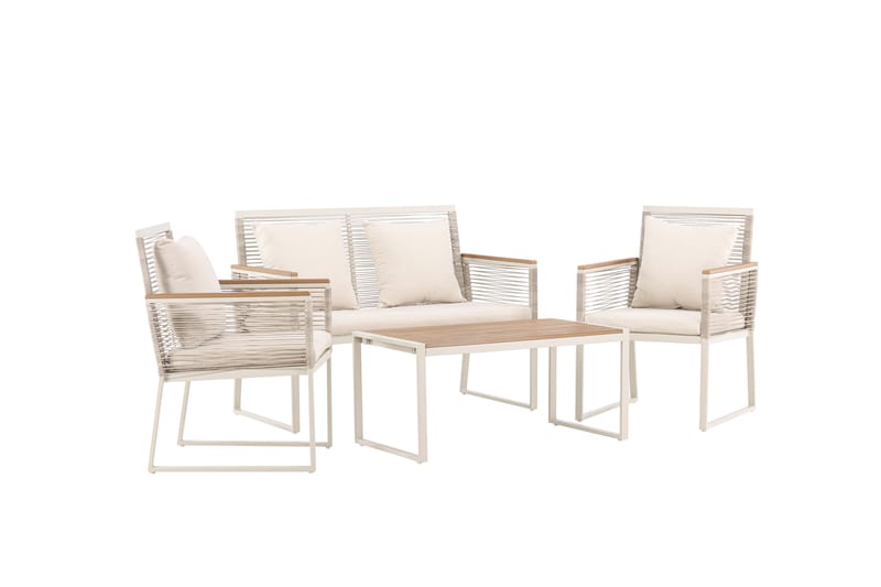 Dallas Soffgrupp Utomhus 4-sits - Beige - Utemöbler - Utegrupp - Loungegrupp