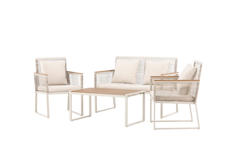 Dallas Soffgrupp Utomhus 4-sits - Beige - Utemöbler - Utegrupp - Loungegrupp