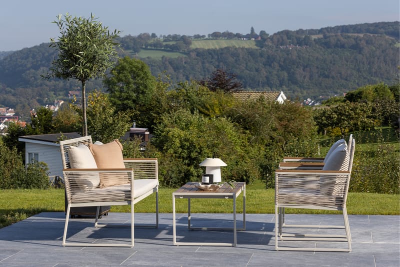 Dallas Soffgrupp Utomhus 4-sits - Beige - Utemöbler - Utegrupp - Loungegrupp
