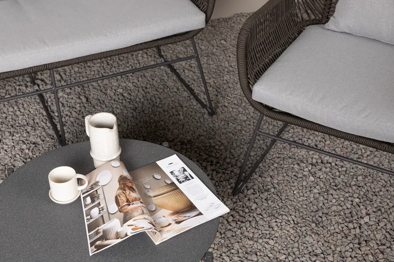 Davao Soffgrupp Utomhus 4-sits - Mörkgrå - Utemöbler - Utegrupp - Loungegrupp