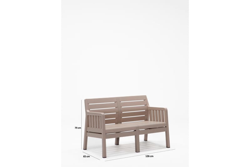 Desi Soffgrupp Utomhus  4-sits Brun - Utemöbler - Utegrupp - Loungegrupp