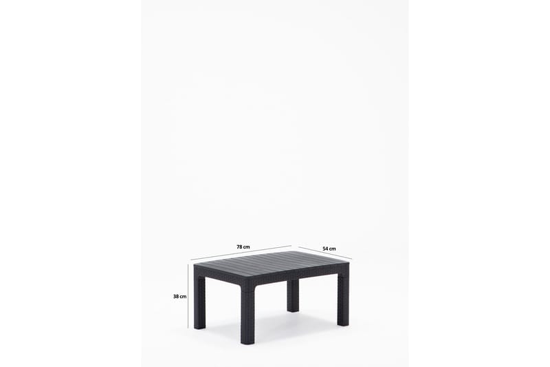 Desi Soffgrupp Utomhus  4-sits Svart - Utemöbler - Utegrupp - Loungegrupp