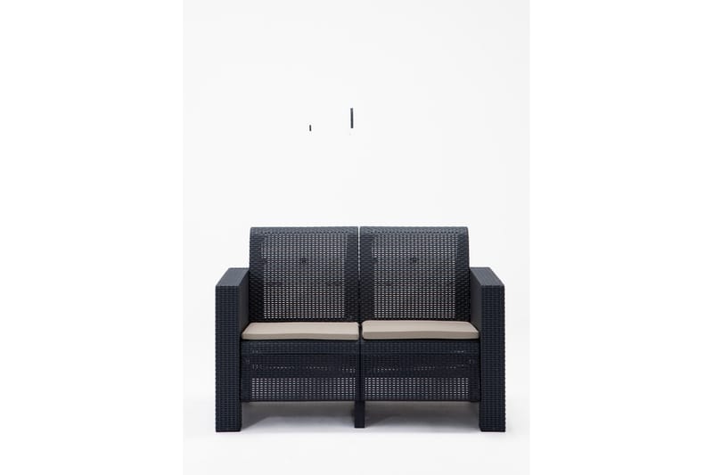 Desi Soffgrupp Utomhus  4-sits Svart - Utemöbler - Utegrupp - Loungegrupp