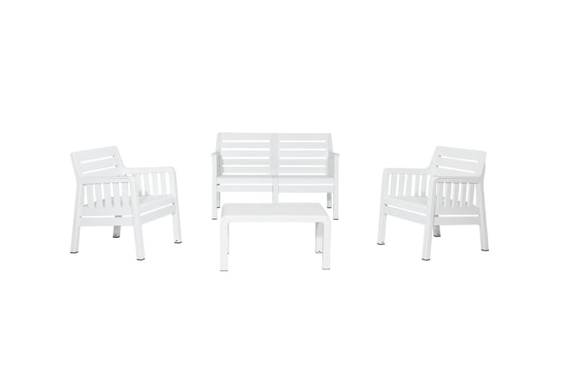Desi Soffgrupp Utomhus  4-sits Vit - Utemöbler - Utegrupp - Loungegrupp