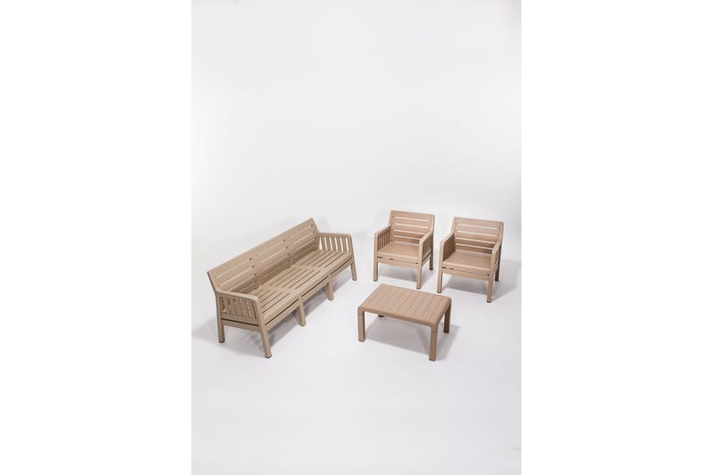 Desi Soffgrupp Utomhus  5-sits Brun - Utemöbler - Utegrupp - Loungegrupp