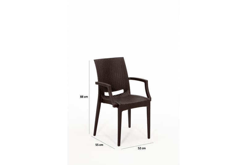 Dominika Matgrupp Utomhus 4-sits Mörkbrun - Utemöbler - Utegrupp - Matgrupper utomhus