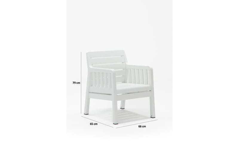 Elvor Soffgrupp Utomhus  5-sits Vit - Utemöbler - Utegrupp - Loungegrupp