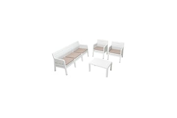 Elvor Soffgrupp Utomhus  5-sits Vit