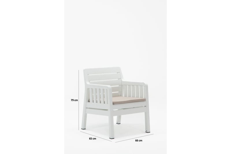 Elvor Soffgrupp Utomhus  5-sits Vit - Utemöbler - Utegrupp - Loungegrupp