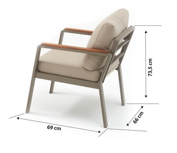 Estra Loungegrupp utomhus - Beige - Utemöbler - Utegrupp - Loungegrupp
