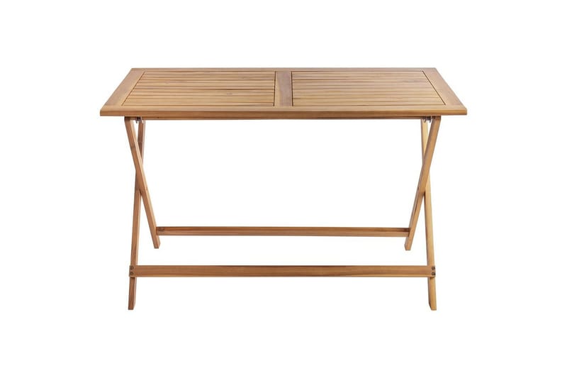 Fällbara utemöbler Prossedi - Grönt, ljust trä - Utemöbler - Utegrupp - Matgrupper utomhus