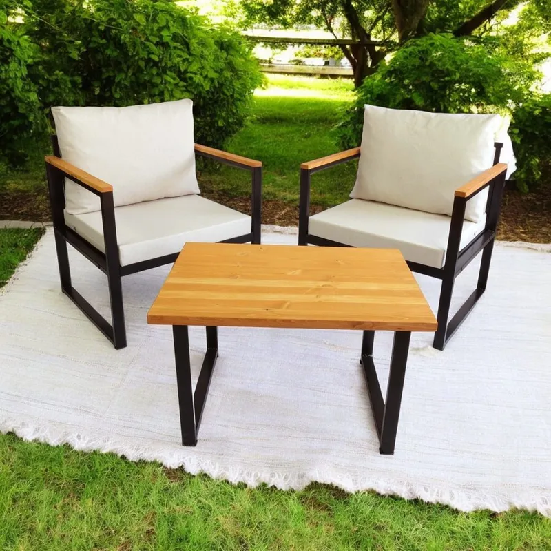 Feylan 2-sits Soffgrupp Utomhus - Beige - Utemöbler - Utegrupp - Loungegrupp