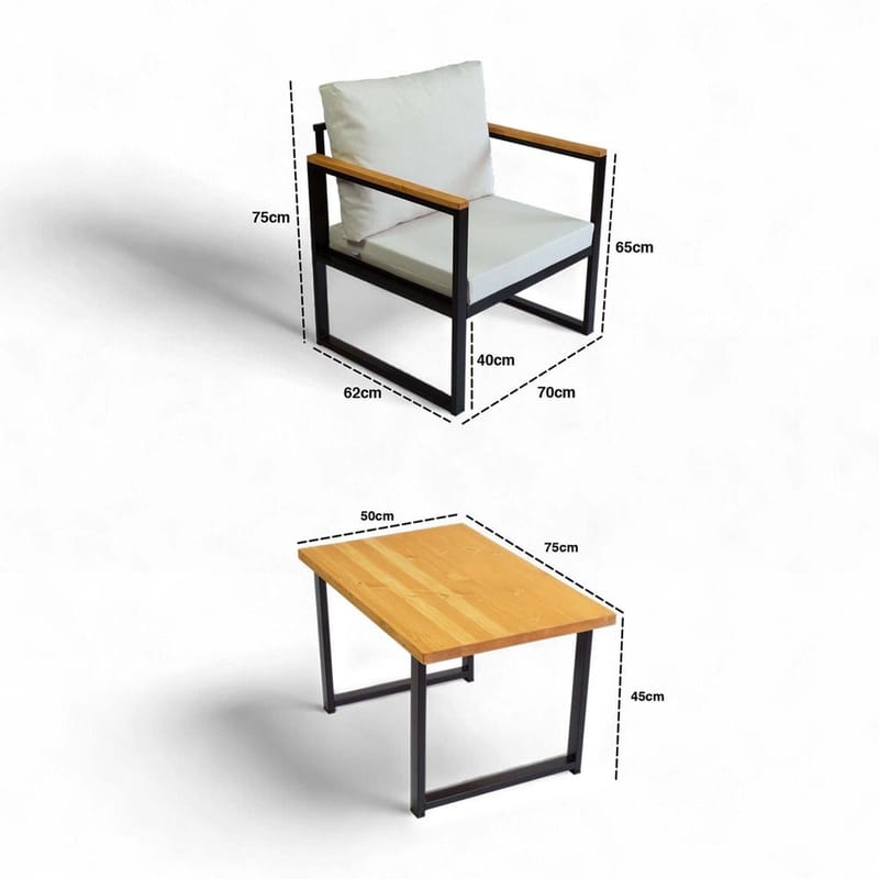 Feylan Soffgrupp Utomhus - Beige - Utemöbler - Utegrupp - Loungegrupp