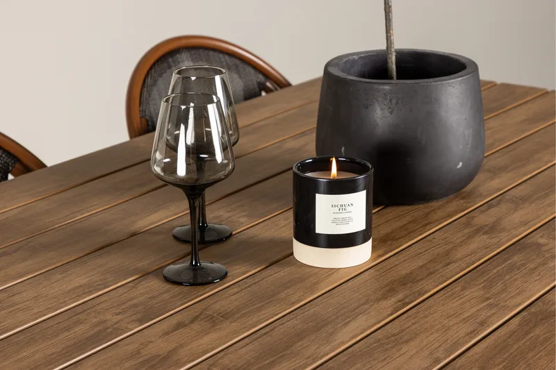 Garcia Matgrupp 200 cm + 6 st Guarda Matstolar Svart - Utemöbler - Utegrupp - Matgrupper utomhus