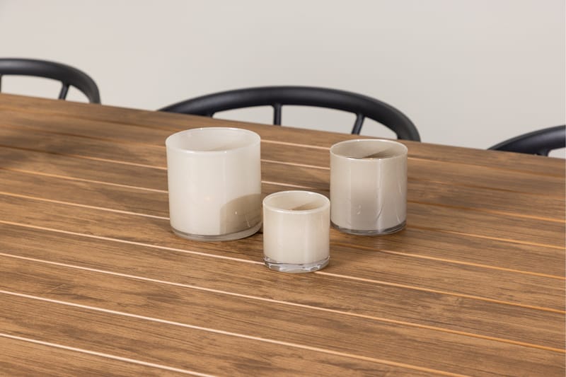 Garcia Matgrupp Utomhus 200 cm + 6 st Stina Matstolar Svart - Utemöbler - Utegrupp - Matgrupper utomhus