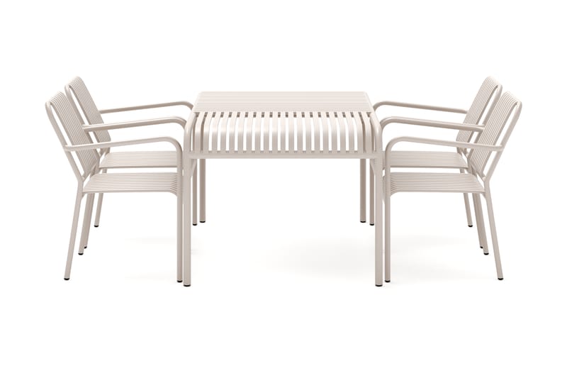 Gardeno Matgrupp Utomhus 150 cm med 4 Gardeno Stolar Beige - Comfort Garden - Utemöbler - Utegrupp - Matgrupper utomhus