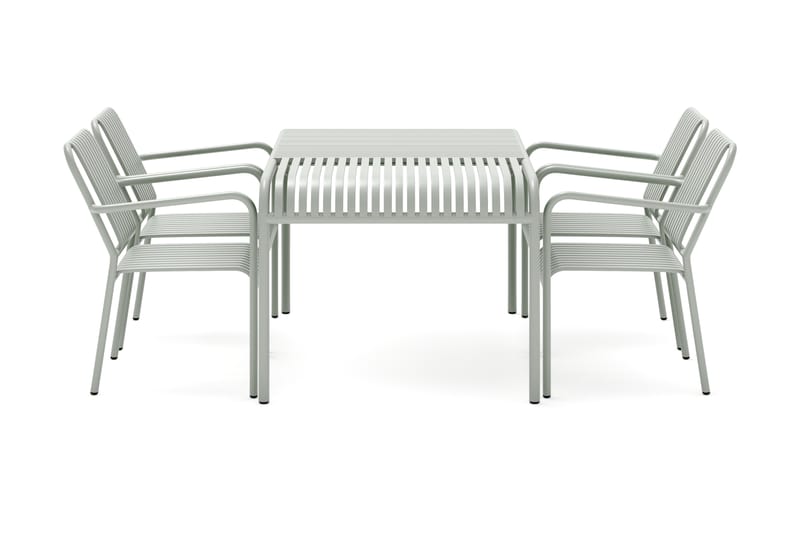 Gardeno Matgrupp Utomhus 150 cm med 4 Gardeno Stolar Grön - Comfort Garden - Utemöbler - Utegrupp - Matgrupper utomhus