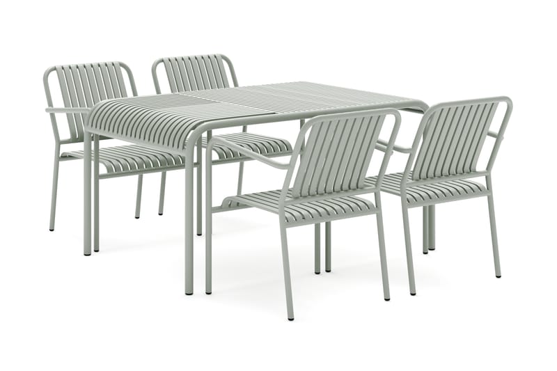 Gardeno Matgrupp Utomhus 150 cm med 4 Gardeno Stolar Grön - Comfort Garden - Utemöbler - Utegrupp - Matgrupper utomhus