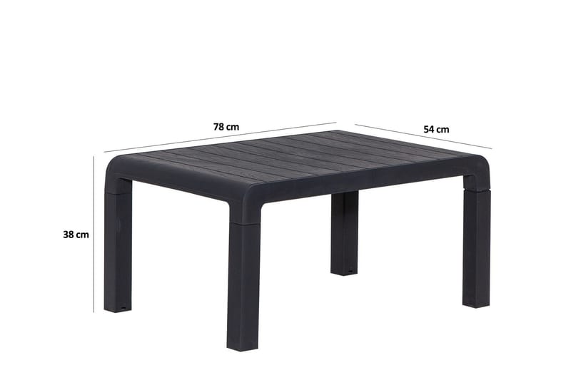 Hazim Soffgrupp Utomhus  2-sits Svart - Utemöbler - Utegrupp - Loungegrupp