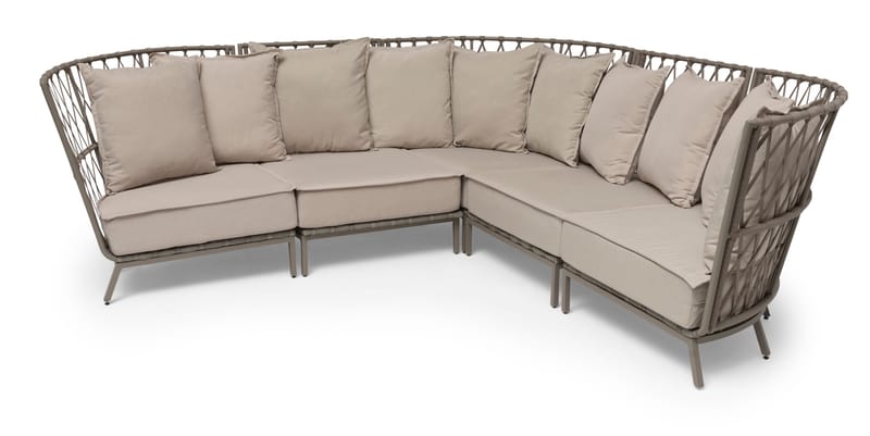 Hillerstorp Jet Set Loungesoffa Hörn, Beige