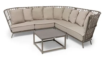 Hillerstorp Jet Set Loungesoffa Hörn - Beige - Utemöbler - Utesoffor & bänkar - Loungesoffa