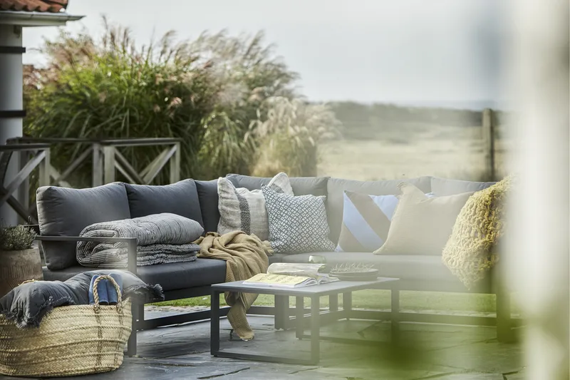 Loungegrupp Utomhus Hillerstorp Lundamo Grå - Grå - Utemöbler - Utegrupp - Loungegrupp