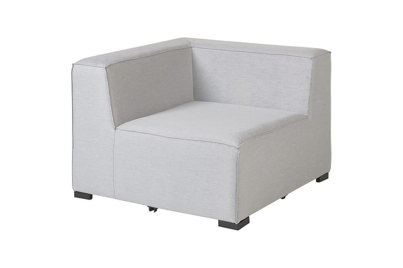 Hörnsoffa med fotpall Arezzo Grå/svart, Vänstervänd - Grå/svart, Vänstervänd - Utemöbler - Utegrupp - Loungegrupp