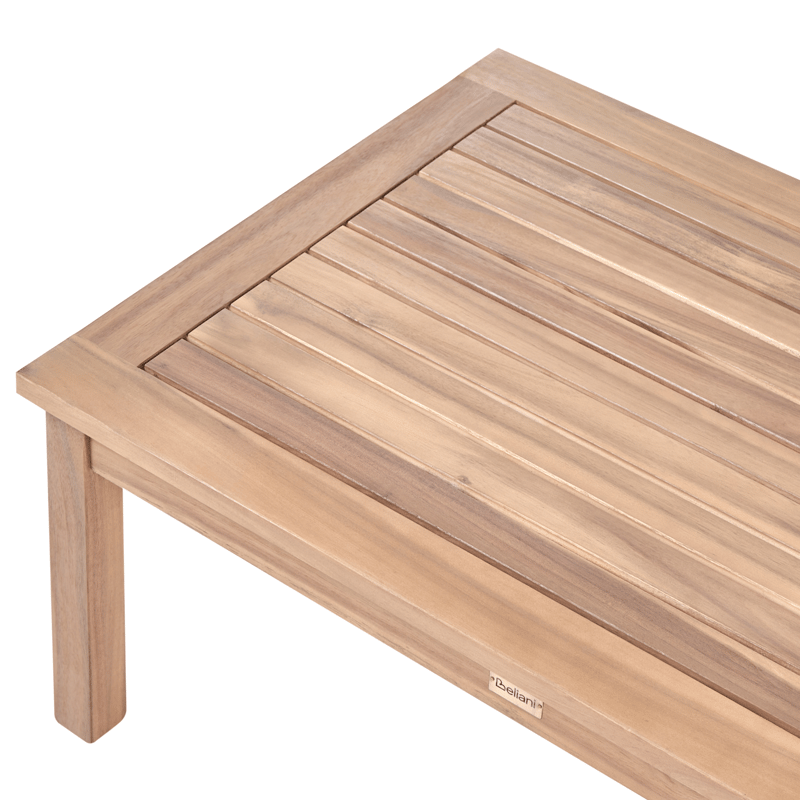 Hörnsoffa utomhus med Bord 3-Sits Arabba Vänstervänd Akaciaträ - Brun/Grå - Utemöbler - Utegrupp - Loungegrupp