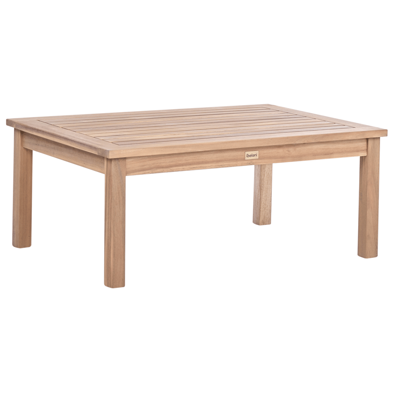 Hörnsoffa utomhus med Bord 3-Sits Arabba Vänstervänd Akaciaträ - Brun/Grå - Utemöbler - Utegrupp - Loungegrupp