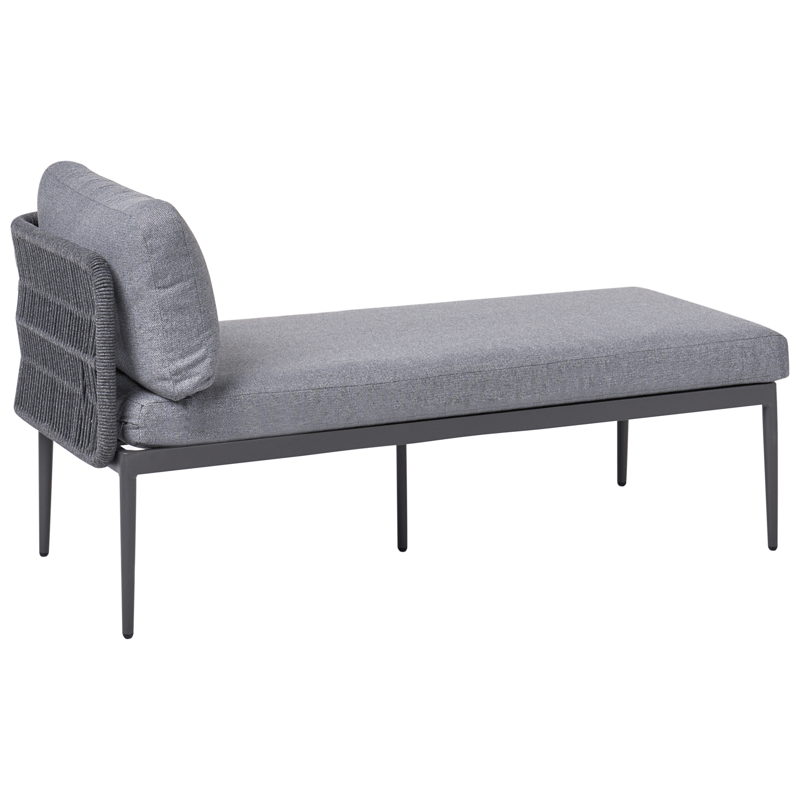 Hörnsoffa utomhus med Bord 3-Sits Leffe Vänstervänd - Grå - Utemöbler - Utegrupp - Loungegrupp