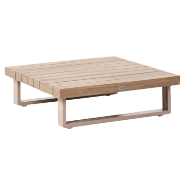Hörnsoffa utomhus med Bord 5-Sits Mykonos Högervänd Akaciaträ - Beige/Brun - Utemöbler - Utegrupp - Loungegrupp