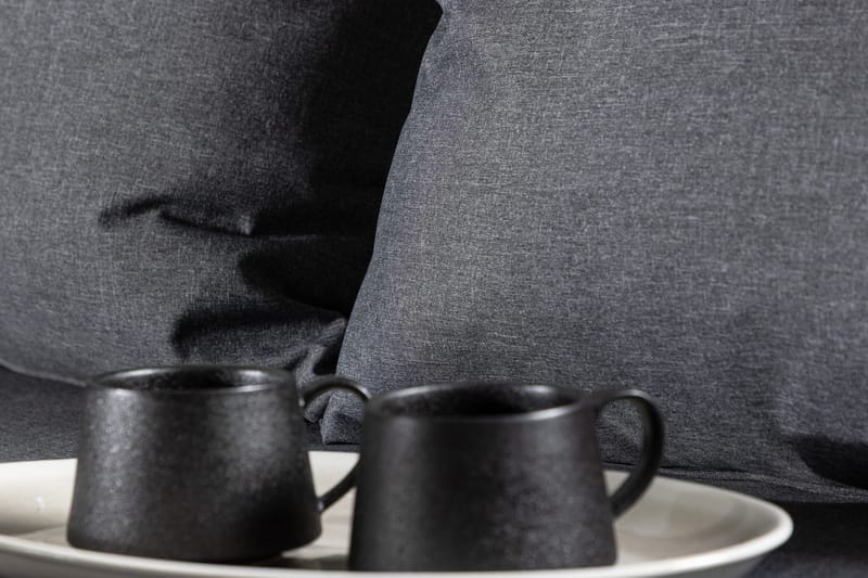 Hörnsoffset 4-sits Chania Utomhus - Svart - Utemöbler - Utegrupp - Loungegrupp