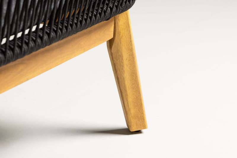 Hörnsoffset 4-sits Chania Utomhus - Svart - Utemöbler - Utegrupp - Loungegrupp