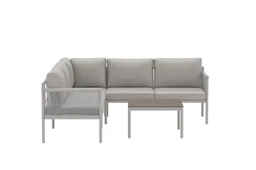 Hörnsoffset Kos Utomhus - beige - Utemöbler - Utegrupp - Loungegrupp