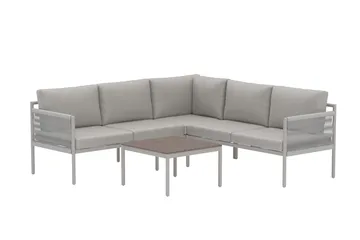 Hörnsoffset Kos Utomhus - beige - Utemöbler - Utegrupp - Loungegrupp