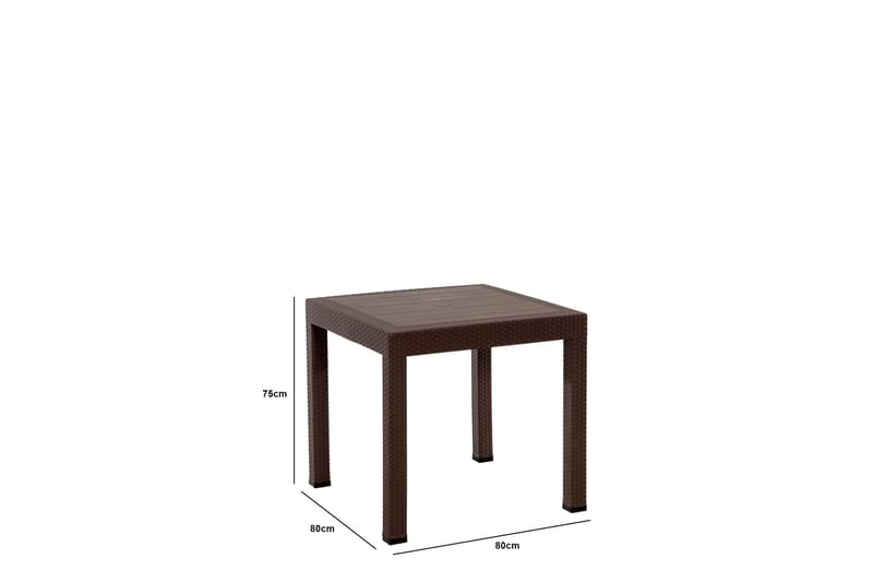 Hysen Matgrupp Utomhus 4-sits Mörkbrun - Utemöbler - Utegrupp - Matgrupper utomhus