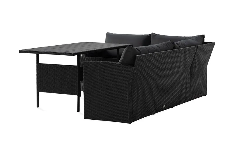 James Light Soffgrupp Utomhus  5-sits - Svart - Utemöbler - Utegrupp - Loungegrupp