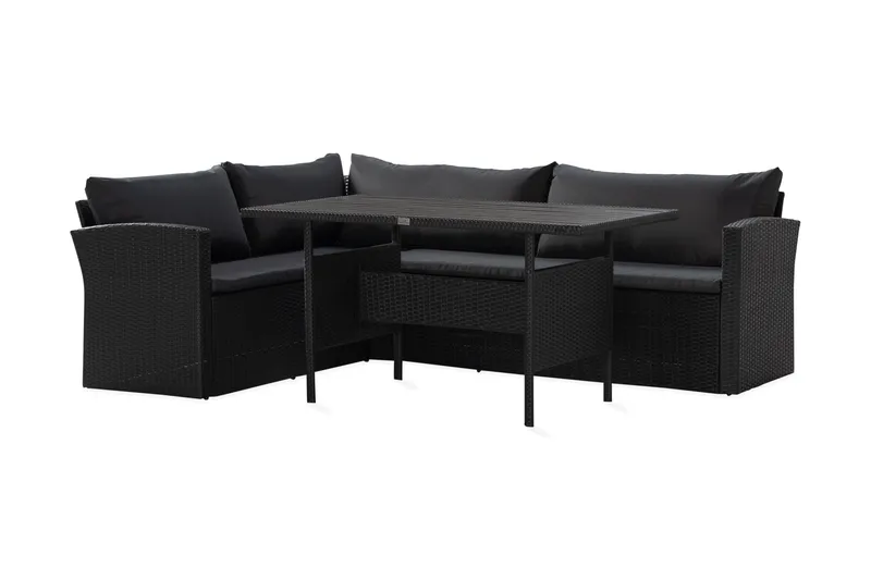 James Light Soffgrupp Utomhus  5-sits - Svart - Utemöbler - Utegrupp - Loungegrupp