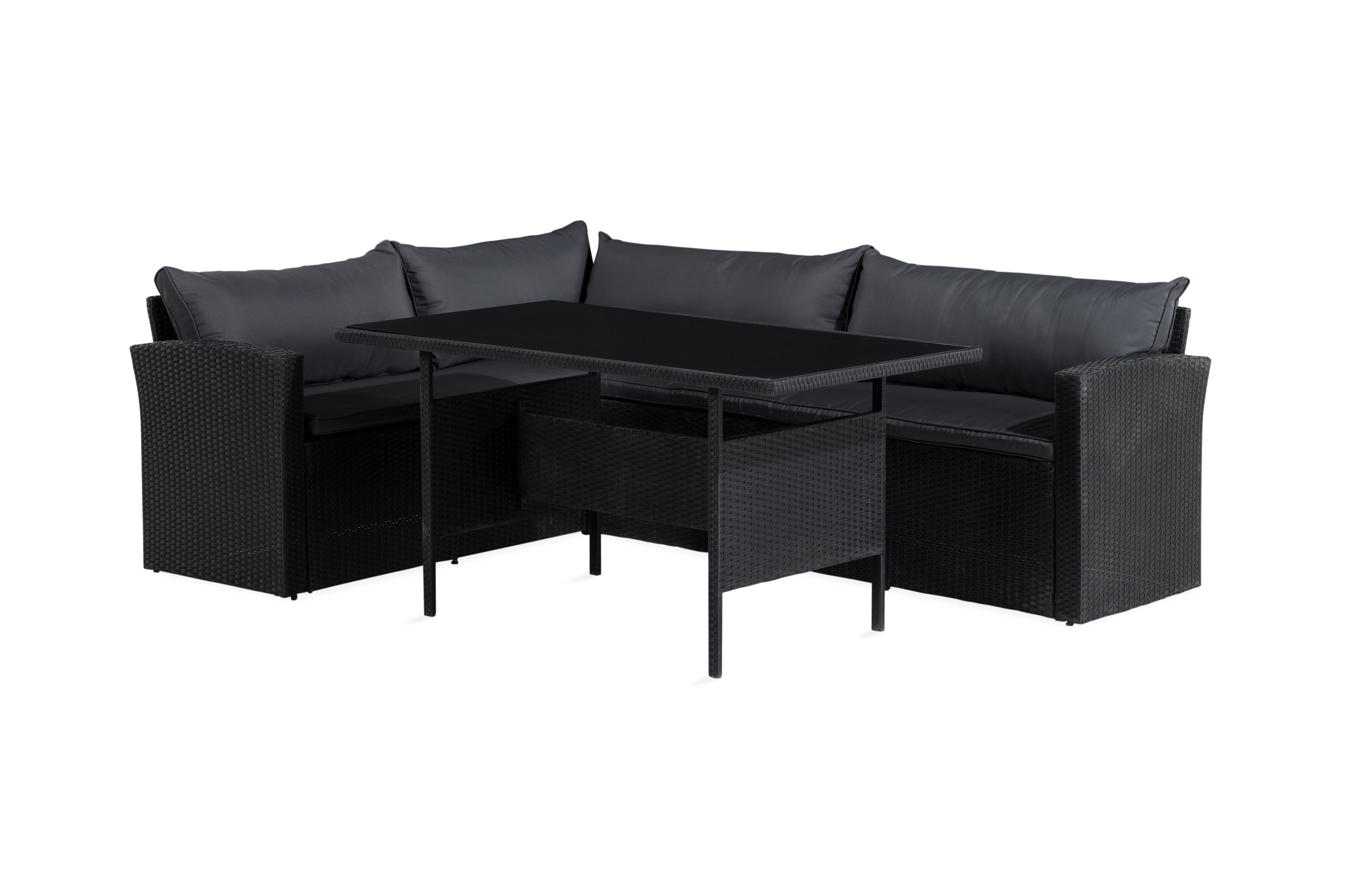 james light soffgrupp utomhus  5-sits - svart